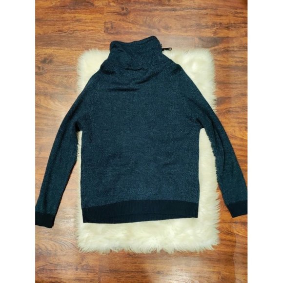 Cedar Wood State Long Sleeve Ribbed Pullover Drawstring Hooded Blue Mens Size XL - Picture 2 of 6